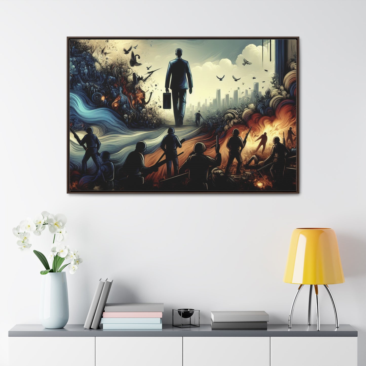 FEAR NO EVIL | Horizontal Framed Canvas