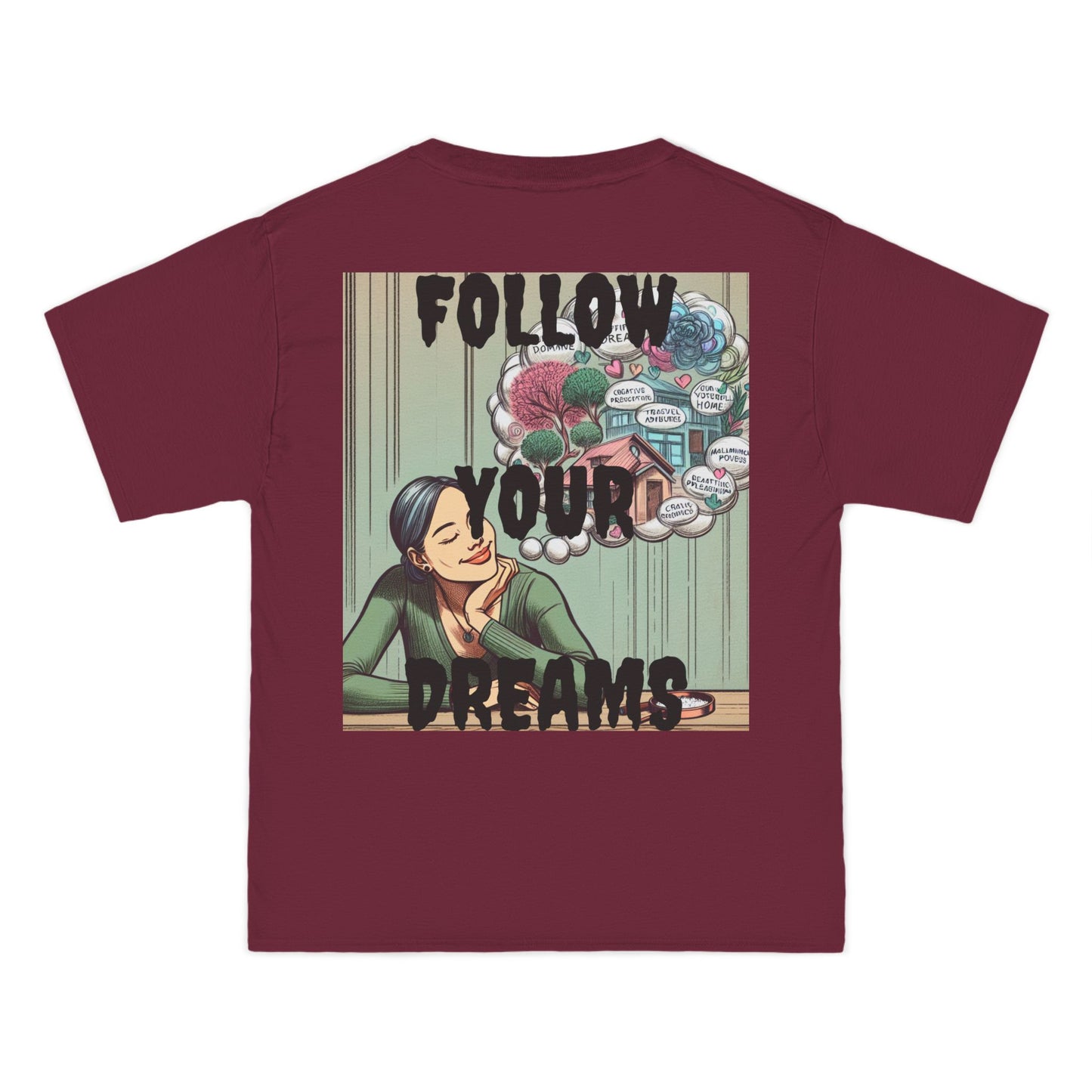 DECODED | FOLLOW YOUR DREAMS | Unisex Beefy-T® short-sleeve T-shirt