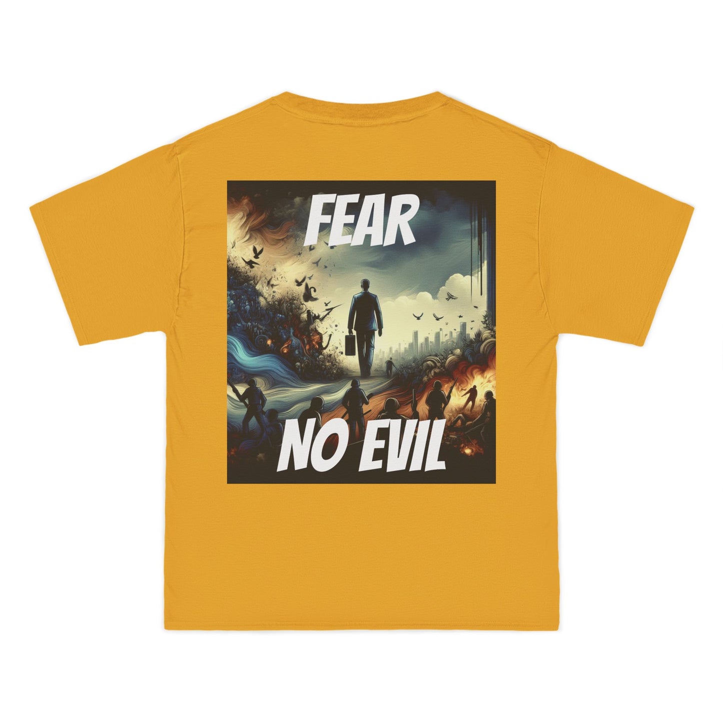 DECODED | FEAR NO EVIL | Unisex Beefy-T®  Short-Sleeve T-Shirt