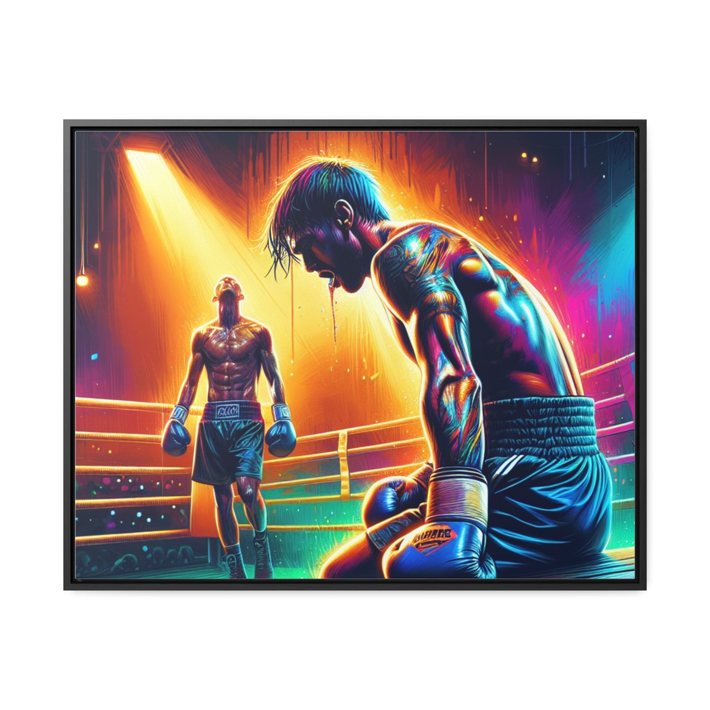 DEFY DEFEAT | Horizontal Framed Canvas