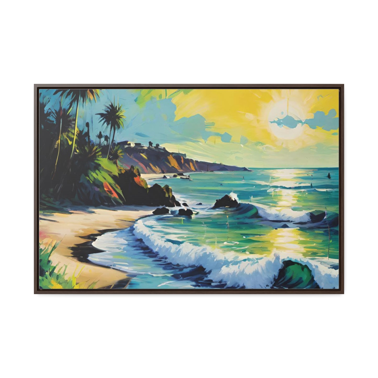 FIND YOUR HAPPY PLACE | Horizontal Framed Canvas