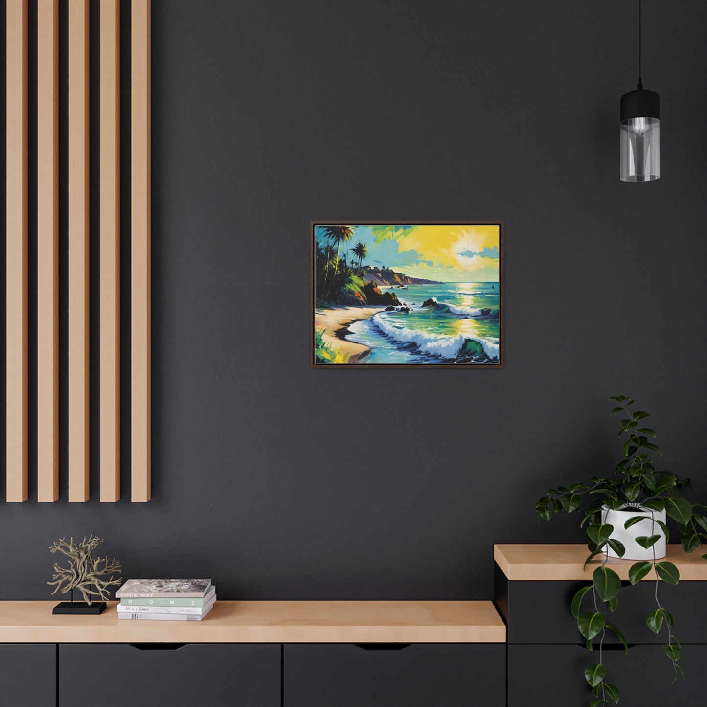 FIND YOUR HAPPY PLACE | Horizontal Framed Canvas