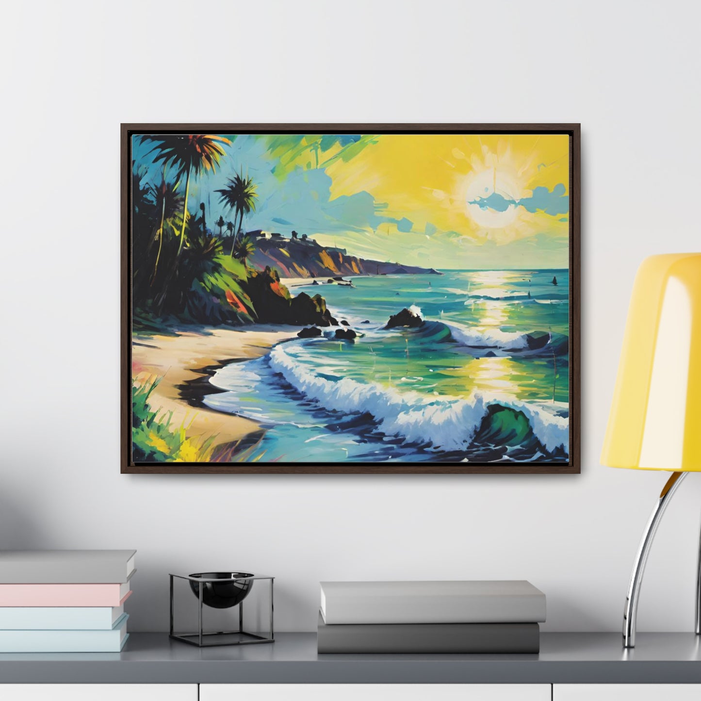 FIND YOUR HAPPY PLACE | Horizontal Framed Canvas