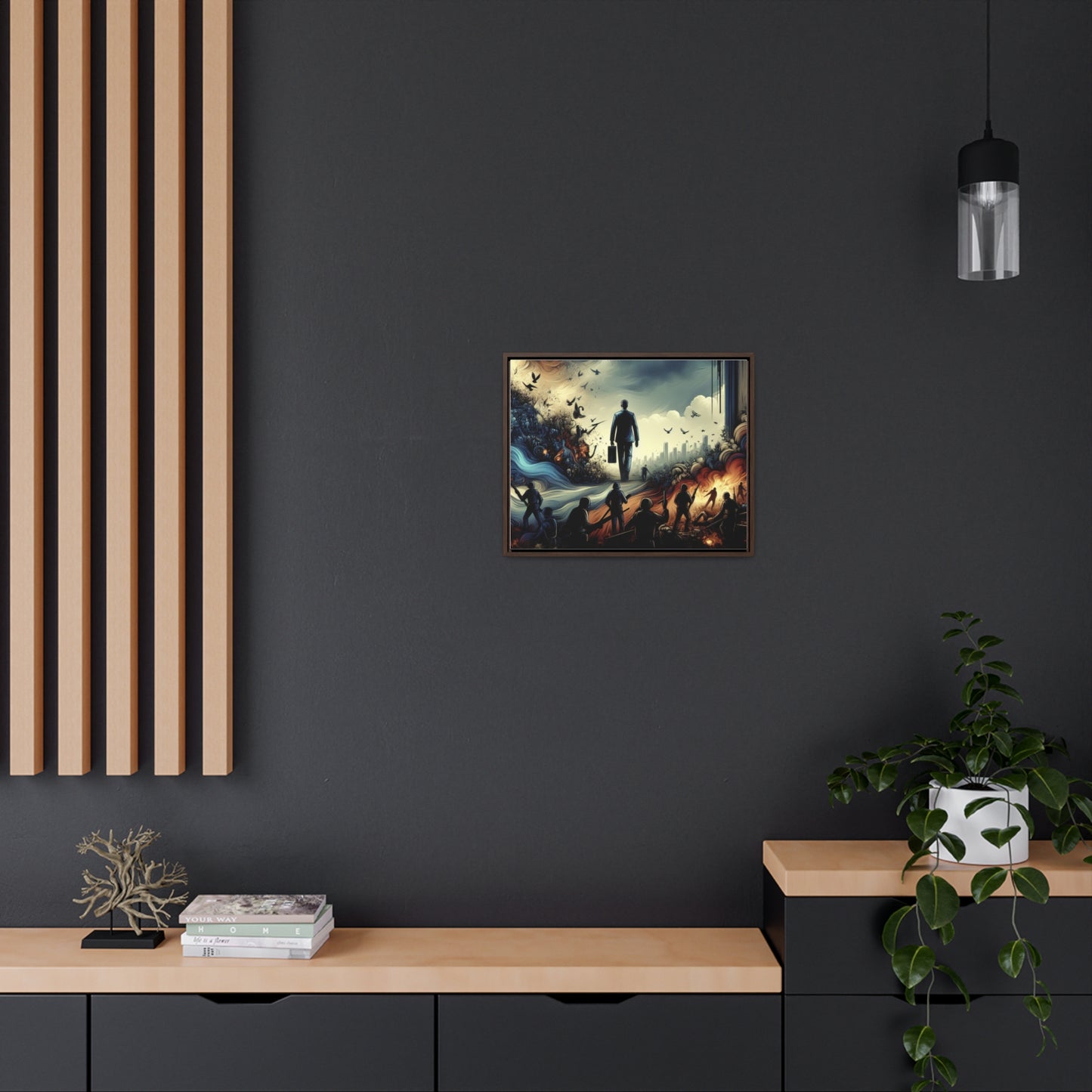 FEAR NO EVIL | Horizontal Framed Canvas