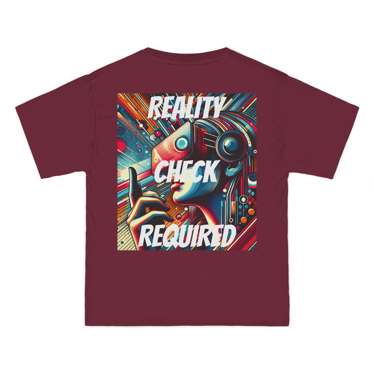 DECODED | REALITY CHECK REQUIRED | Unisex Beefy-T®  Short-Sleeve T-Shirt