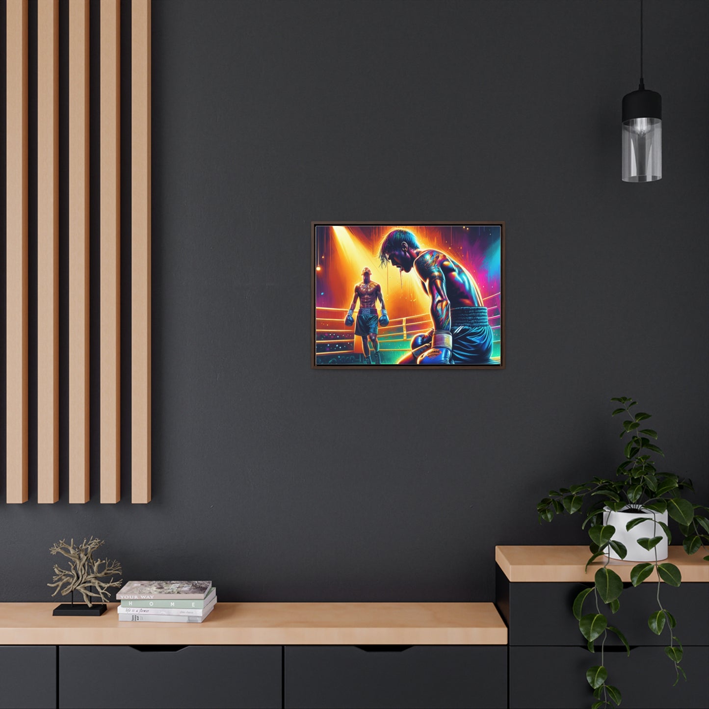 DEFY DEFEAT | Horizontal Framed Canvas