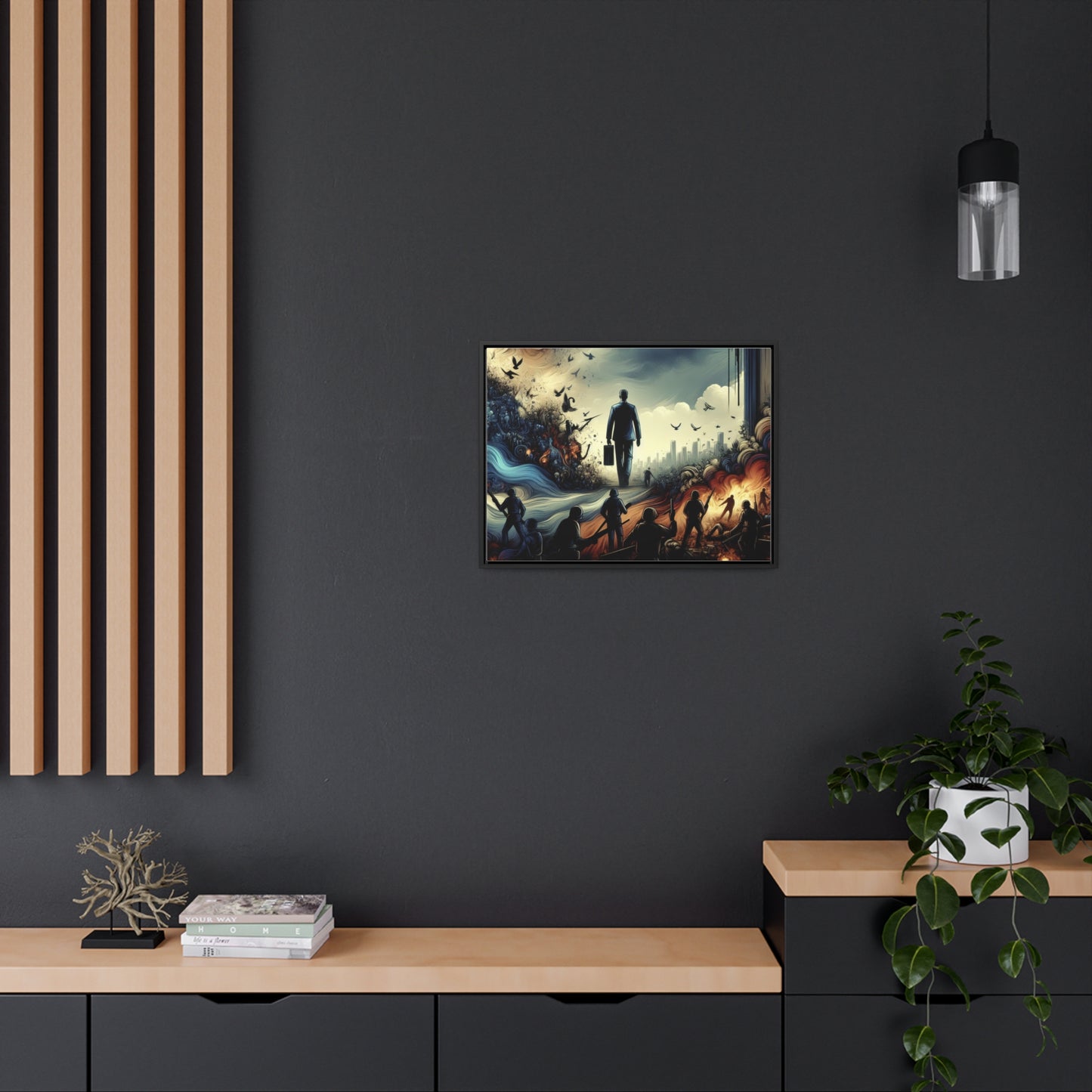 FEAR NO EVIL | Horizontal Framed Canvas