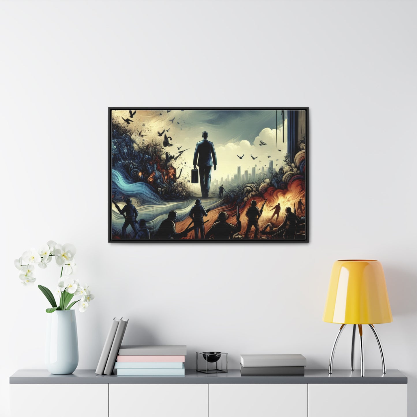 FEAR NO EVIL | Horizontal Framed Canvas