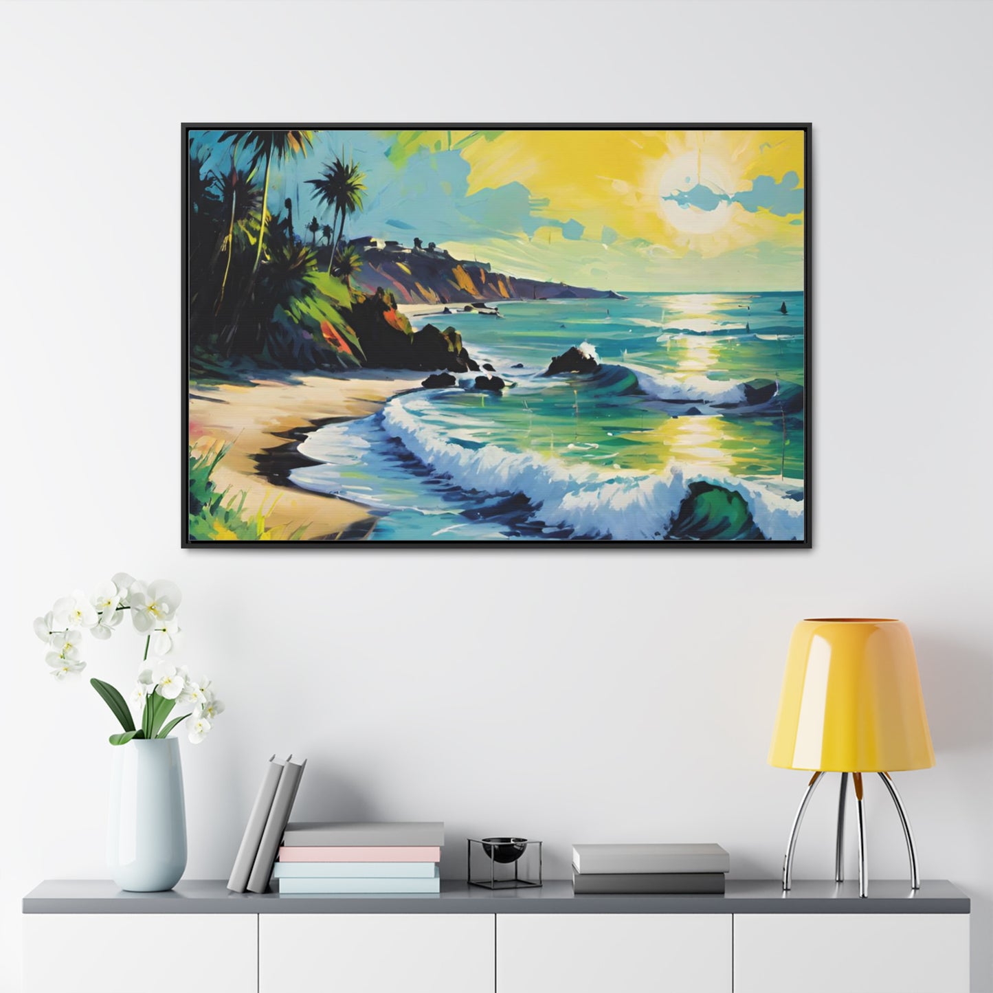 FIND YOUR HAPPY PLACE | Horizontal Framed Canvas