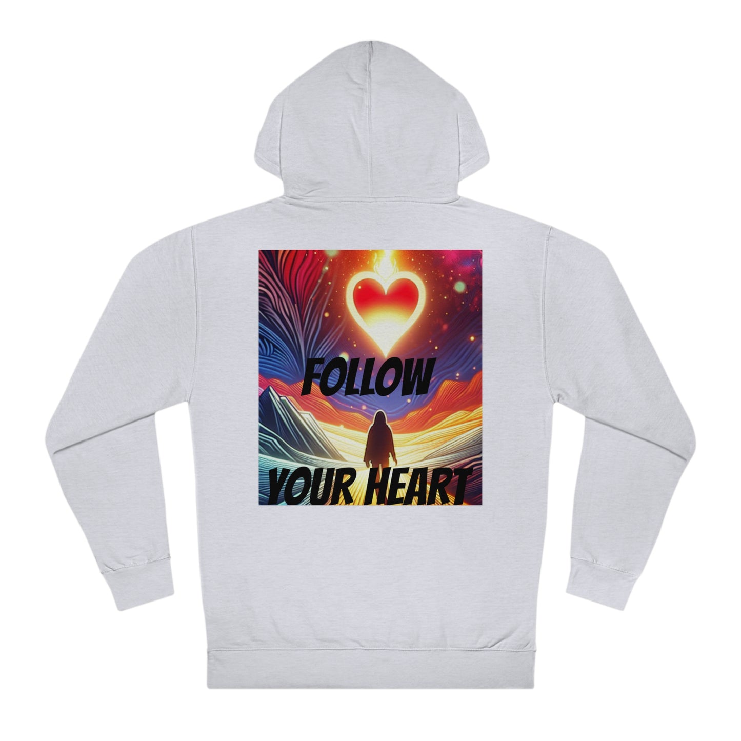 DECODED | FOLLOW YOUR HEART | Unisex Hooded Sweatshirt