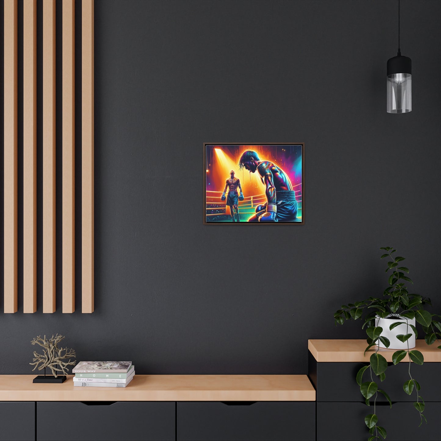 DEFY DEFEAT | Horizontal Framed Canvas