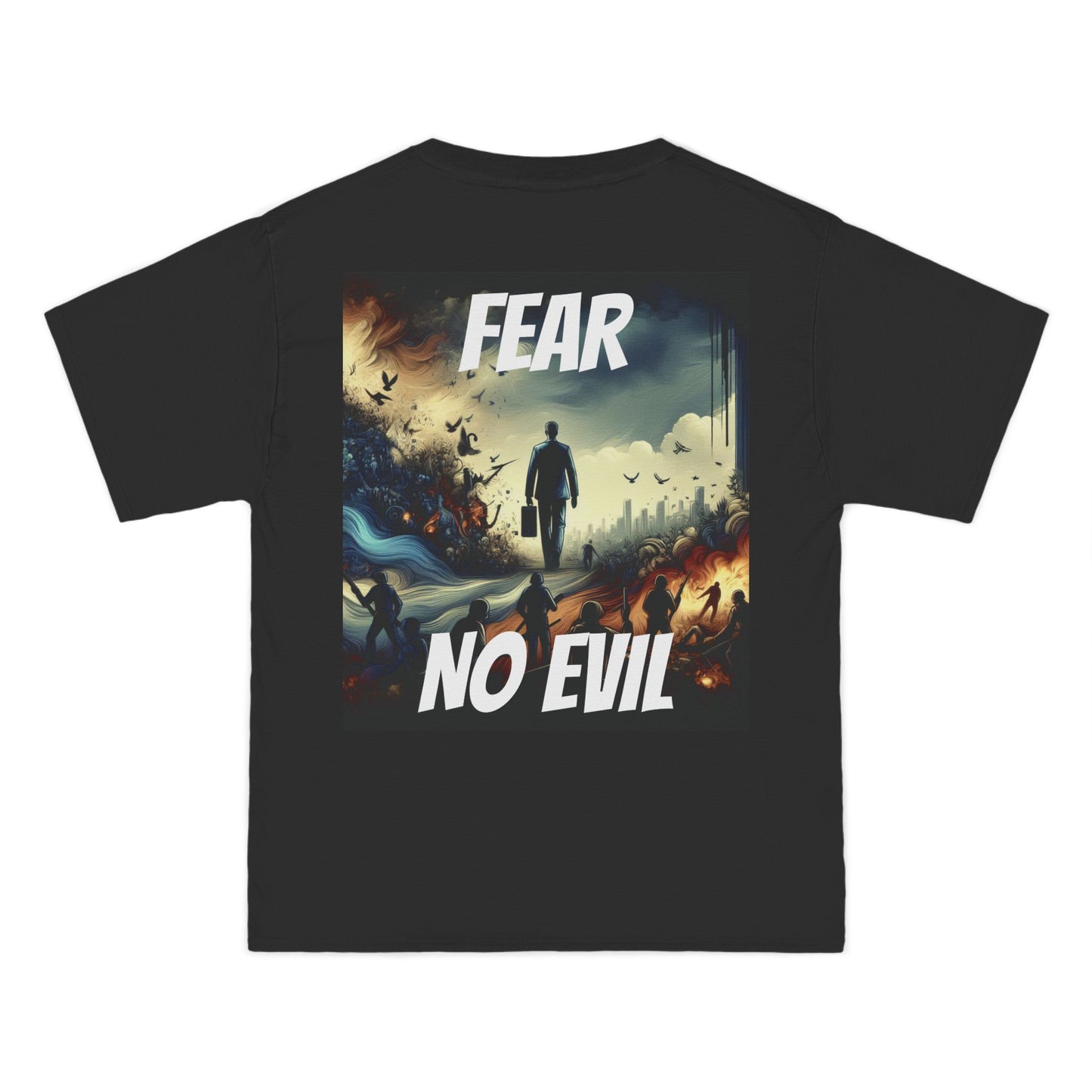 DECODED | FEAR NO EVIL | Unisex Beefy-T®  Short-Sleeve T-Shirt